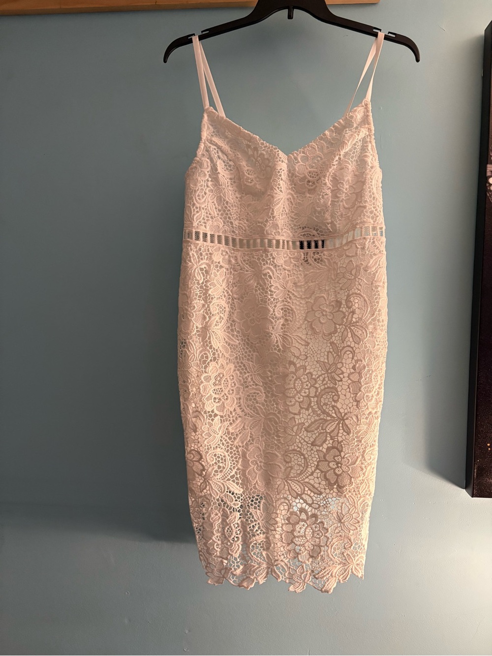 Forever 21 Cream Lace Midi Dress